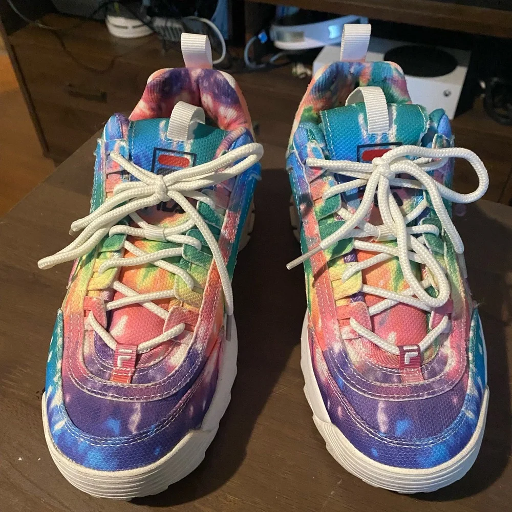Fila Multicolor Tie-Dye Sneakers - Picture 3 of 9